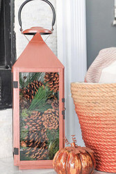 Rose Gold Lantern Makeover with Americana® Pearls™